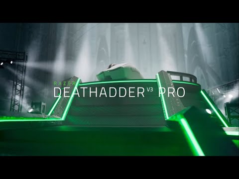Razer DeathAdder V3 Pro (Black) - Ultra-lightweight Wireless Ergonomic Esports Mouse (RZ01-04630100-R3A1)