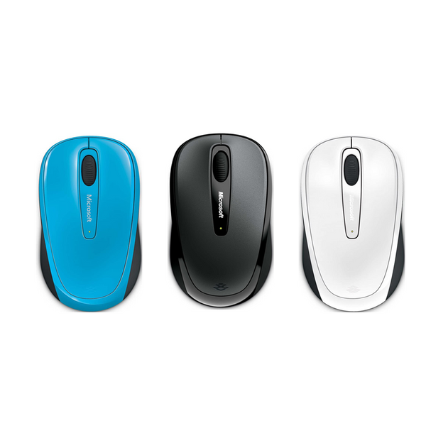 Microsoft 3500 Wireless Mobile BlueTrack Mouse (Black/C.Blue/Grey)