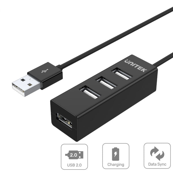 Unitek Hub Series 4-Port USB2.0 Hub 80cm (Y-2140)