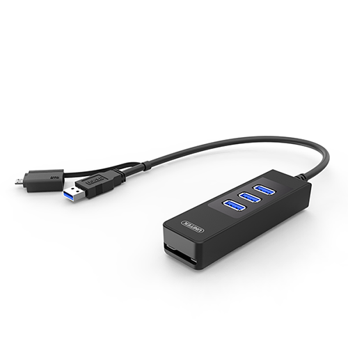 Unitek 3-Port USB3.0 Hub + SD CARD Reader + OTG Adaptor (Y-3048A)